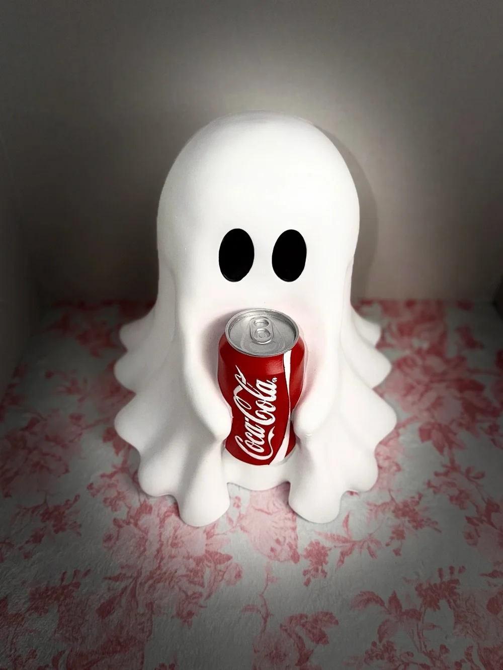 👻 VIRAL TikTok Cute Ghost Holding COCA-COLA  Halloween Tabletop Decor 12”NEW💖